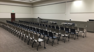 A picture of the Community rooms combined with chairs.
