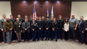 Herriman HS JROTC with the City Council