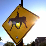 Equestrian Sign on Butterfield Park Way in Herriman