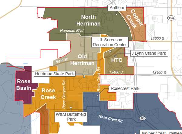 Herriman Neighborhood Map