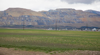 A stretch of undeveloped land adjacent to Herriman that is included in the future Olympia Hills development area.