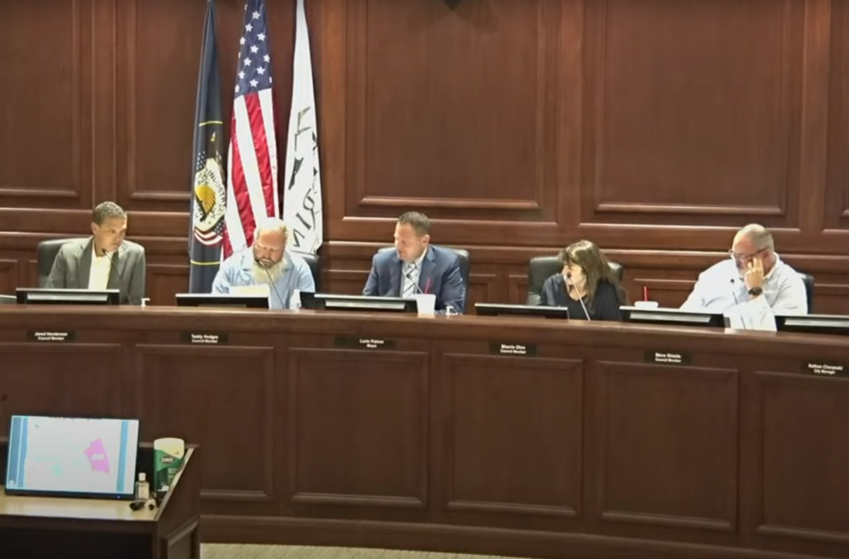 Video screenshot of the Herriman City Council during a meeting on October 12, 2022