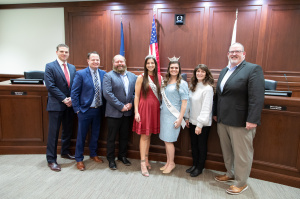 Miss Herriman Royalty with City Council