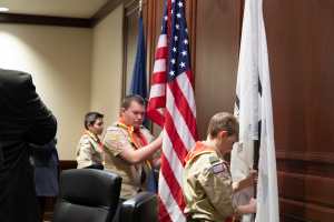 BSA Troop 123 Flag Ceremony