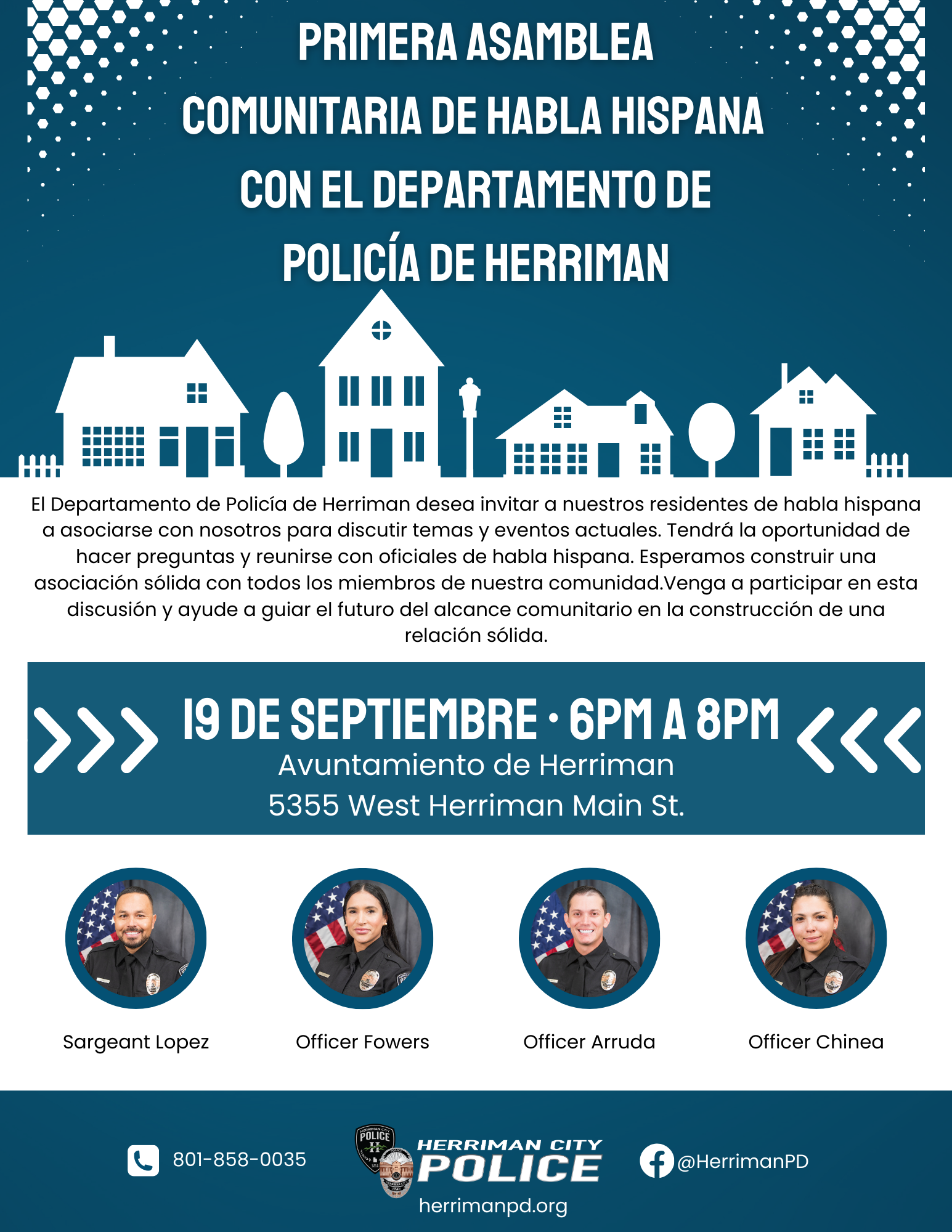 HPD Spanish Community Assembly flyer