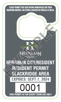 Residential permit tag